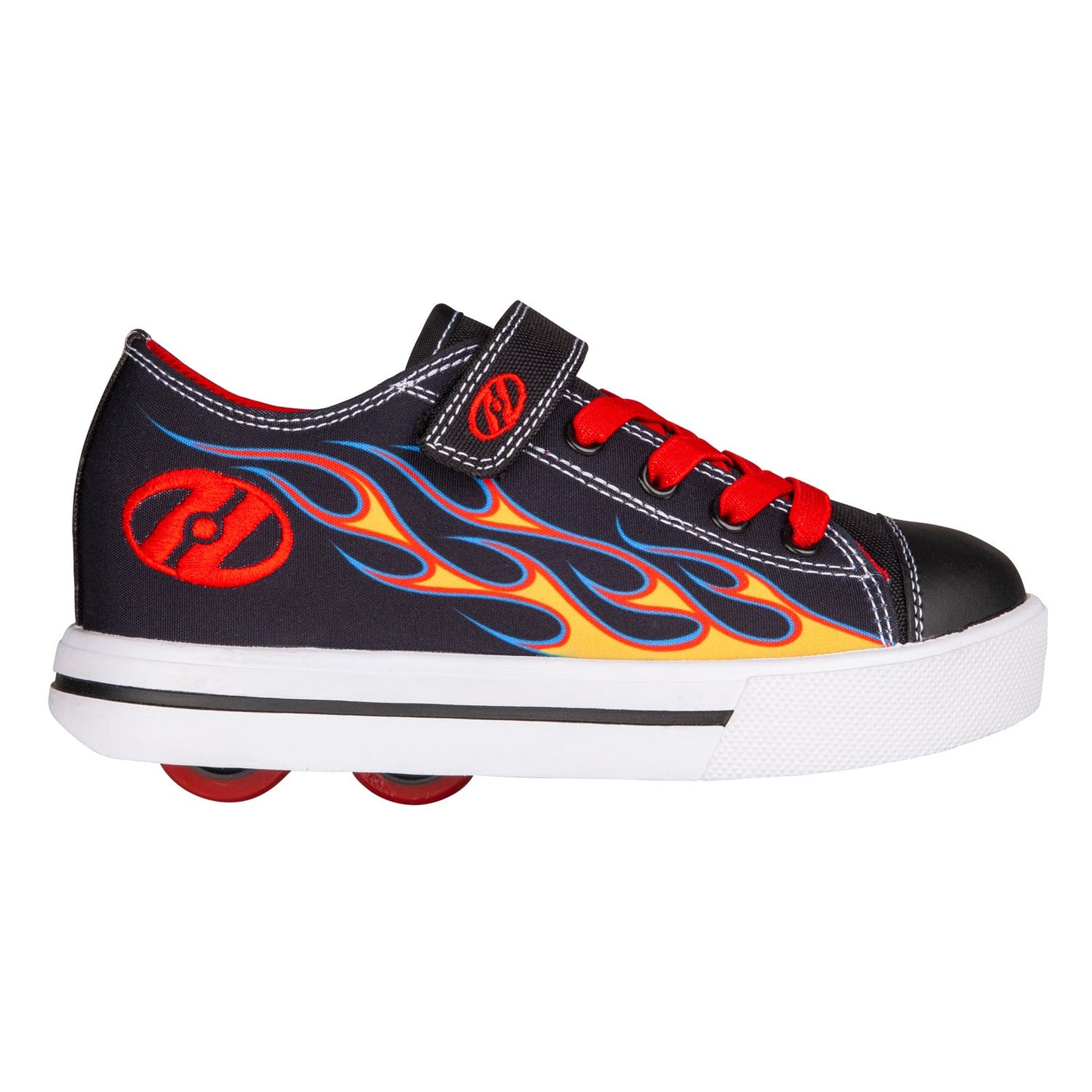 Heelys Snazzy Black/Yellow/Red/Flames 