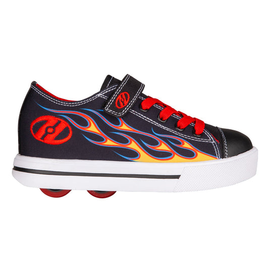 Heelys Snazzy Black/Yellow/Red/Flames 