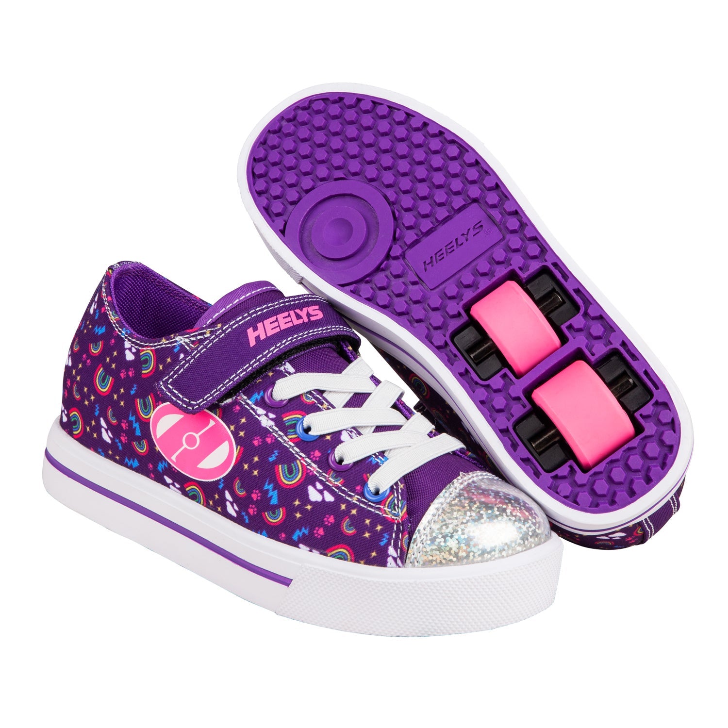 Heelys Snazzy Purple/Multi/Rainbow 